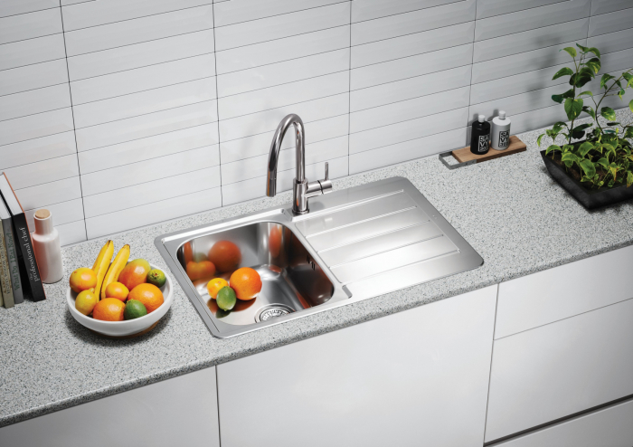 Line 80 Max Leinen stainless steel sink left (All round included) [7]