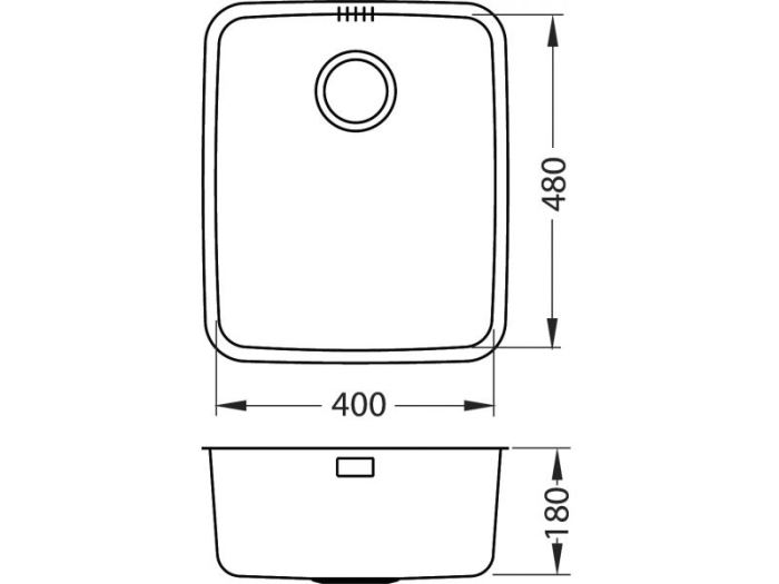 Chiuveta inox Luno 40 [2]