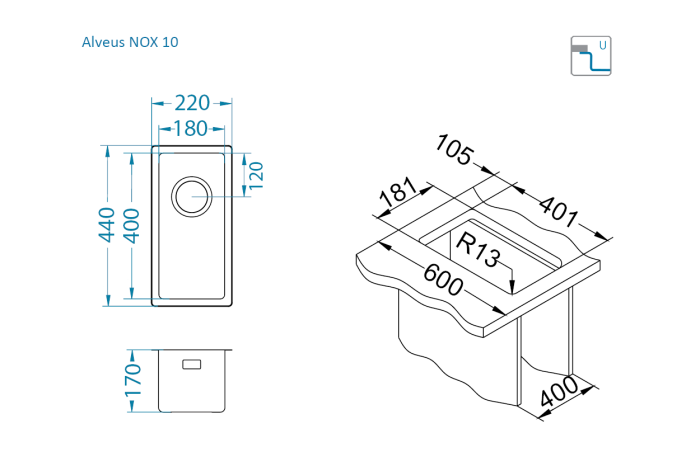 Chiuveta inox Nox 10 [3]