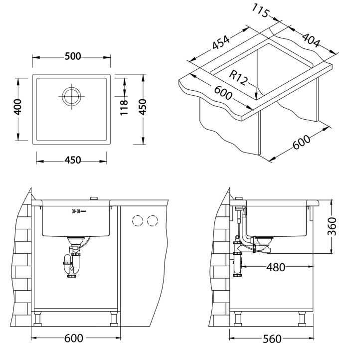 Chiuveta inox Quadrix 40 [4]