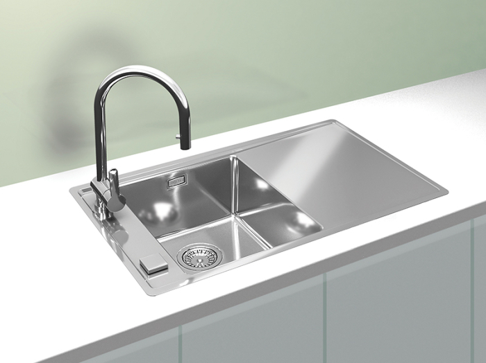Stricto 10 stainless steel sink left [2]