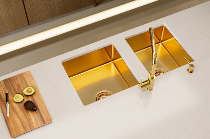 Stainless steel sink Monarch Quadrix 20 copper [6]