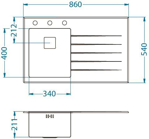 Chiuveta sticla Crystalix 10 personalizat stanga [7]