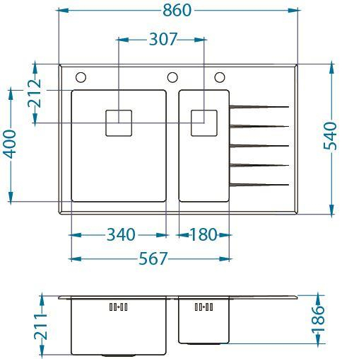 Crystalix glass sink 20 personalized left [2]