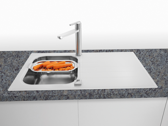 Chiuveta sticla Glassix 10 alb [2]