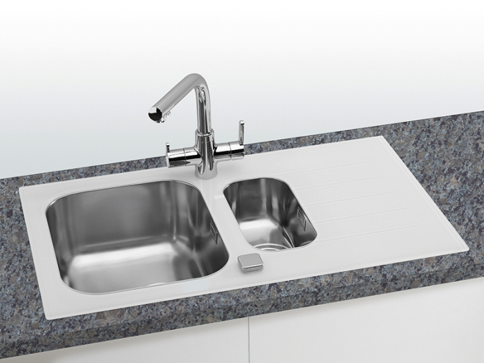 Chiuveta sticla Glassix 20 alb [2]