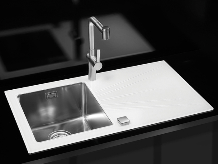 Chiuveta sticla Karat 10 alb stanga [2]