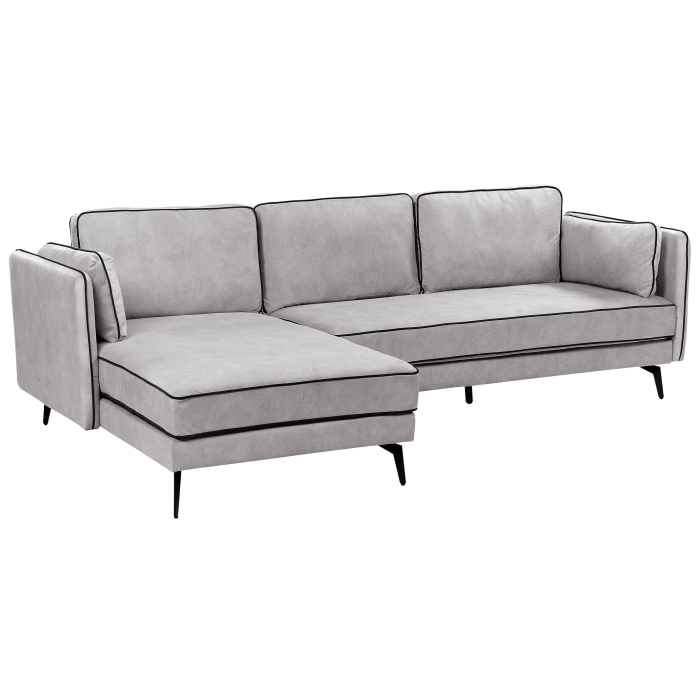 3-seater corner sofa ALTAN Velvet Light grey Right [6]