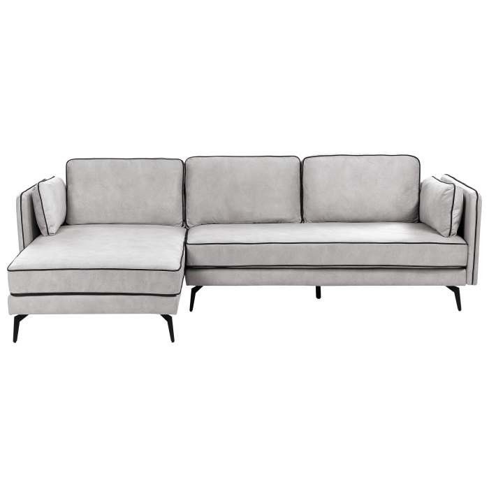 3-seater corner sofa ALTAN Velvet Light grey Right [4]