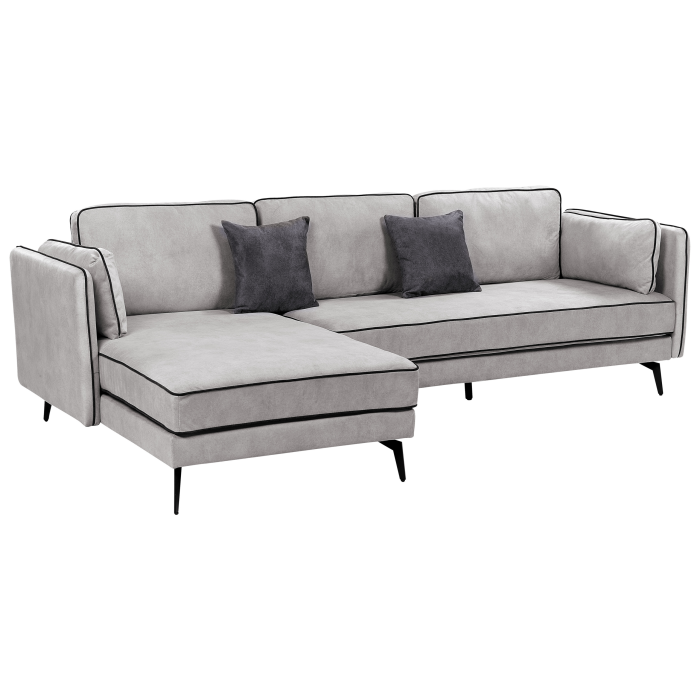 3-seater corner sofa ALTAN Velvet Light grey Right [5]
