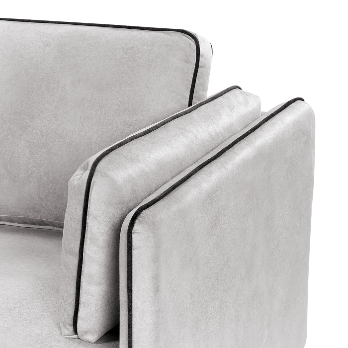 3-seater corner sofa ALTAN Velvet Light grey Right [9]