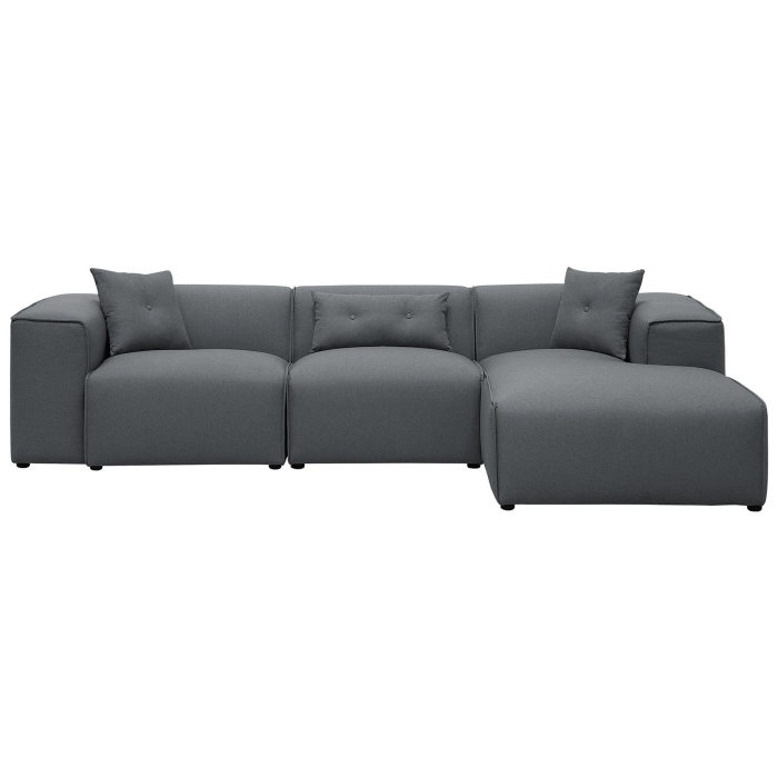 3-seater corner sofa DOLVA Dark grey Left [2]