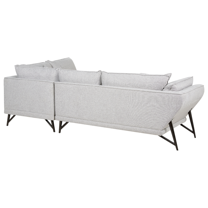 Colțar cu 3 locuri ELGA In Gri deschis Stânga [5]