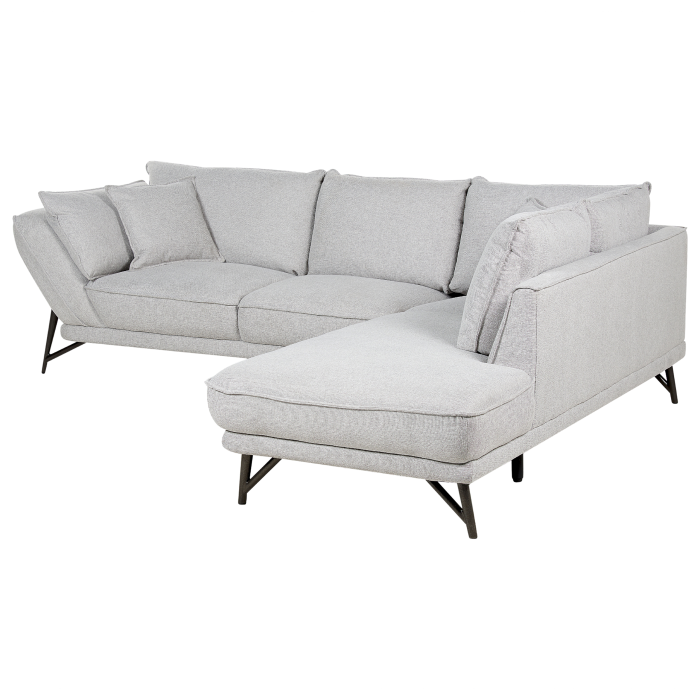 Colțar cu 3 locuri ELGA In Gri deschis Stânga [4]