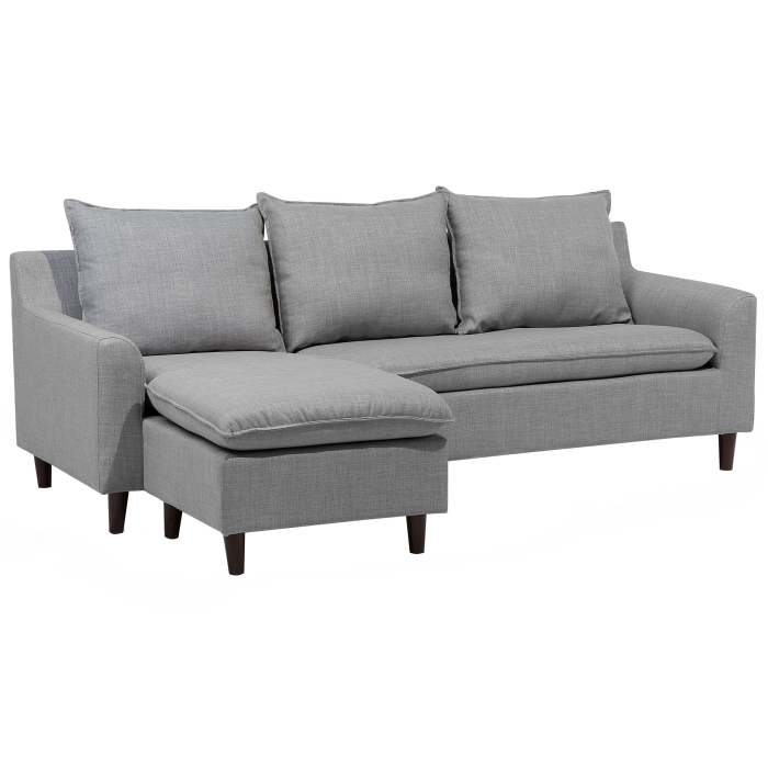 3-seater corner sofa ELVENES Light Grey Right [4]