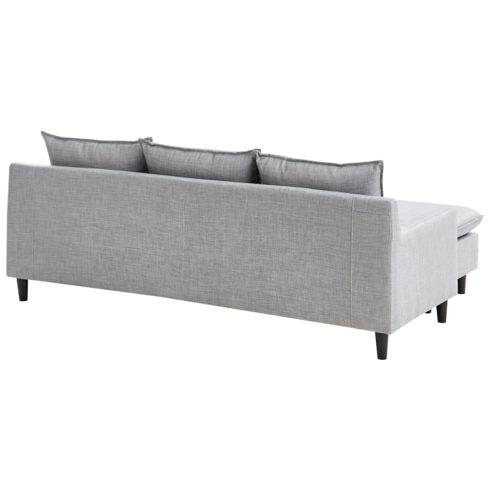 Colțar cu 3 locuri ELVENES  Gri deschis Stânga [5]