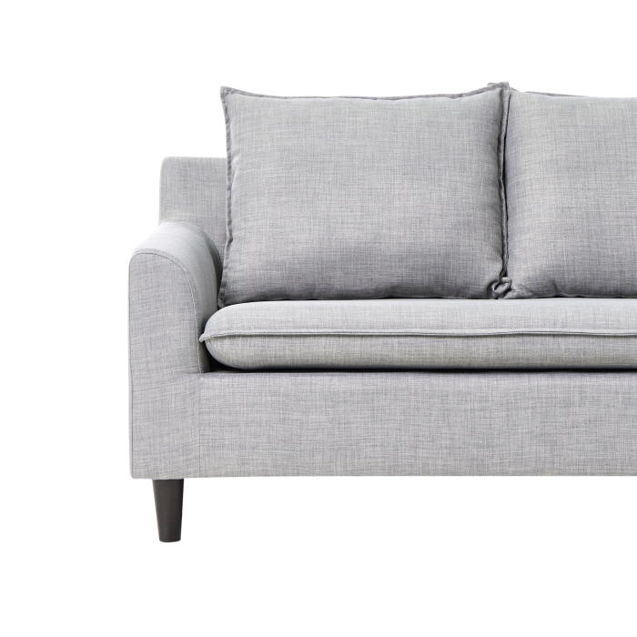 Colțar cu 3 locuri ELVENES  Gri deschis Stânga [6]