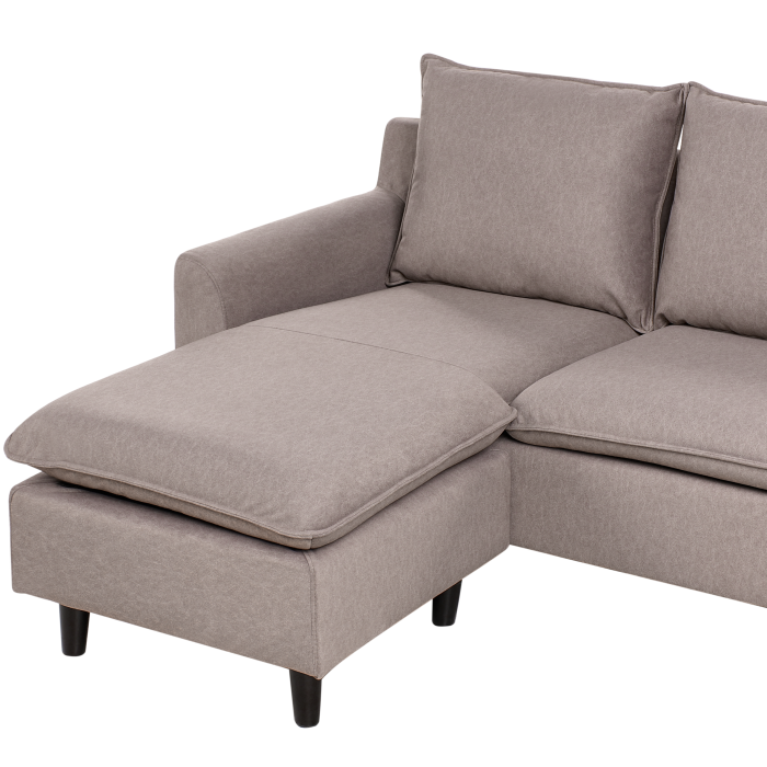 ELVENES 3-seater corner sofa Taupe Right [7]