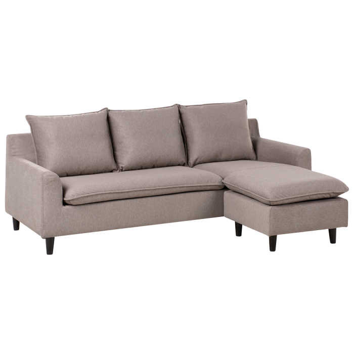 Colțar cu 3 locuri ELVENES  Taupe Stânga [4]