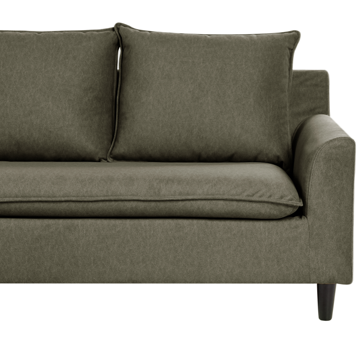 Colțar cu 3 locuri ELVENES  Verde închis Dreapta [6]