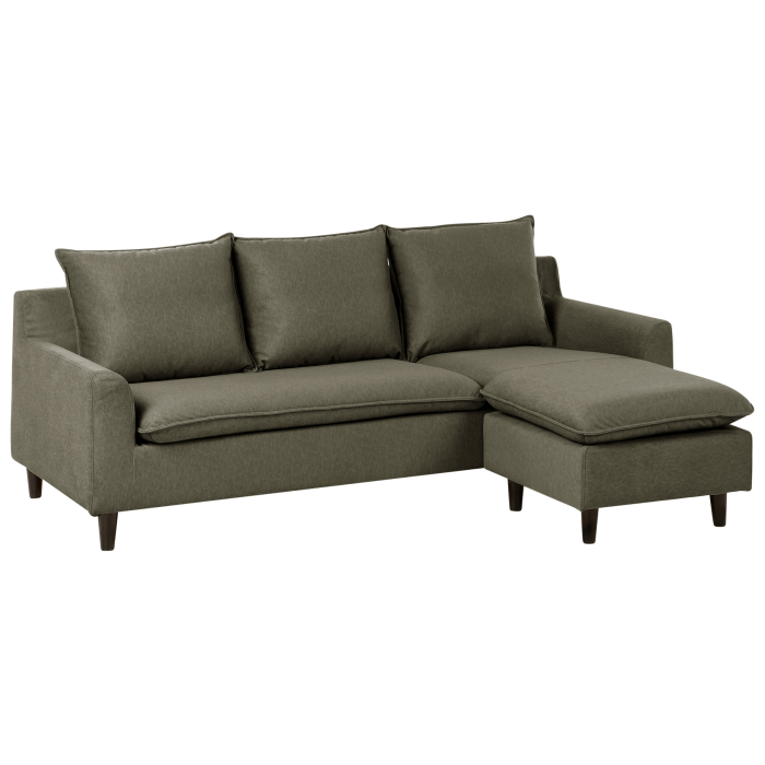 3-seater corner sofa ELVENES Dark green Left [4]