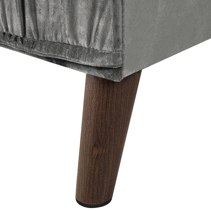 Colțar cu 3 locuri GRENA Catifea Gri deschis Stânga [9]