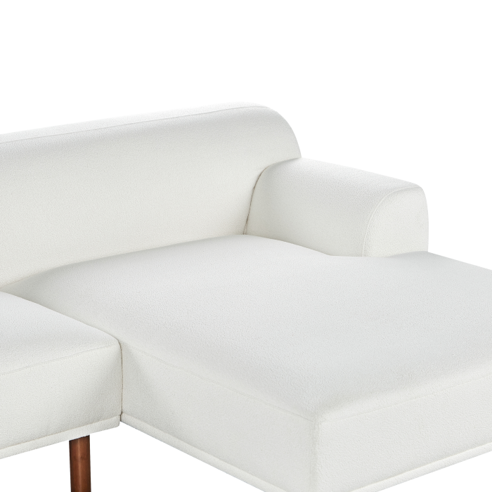 3-seater corner sofa HOLT Boucle White Left [9]