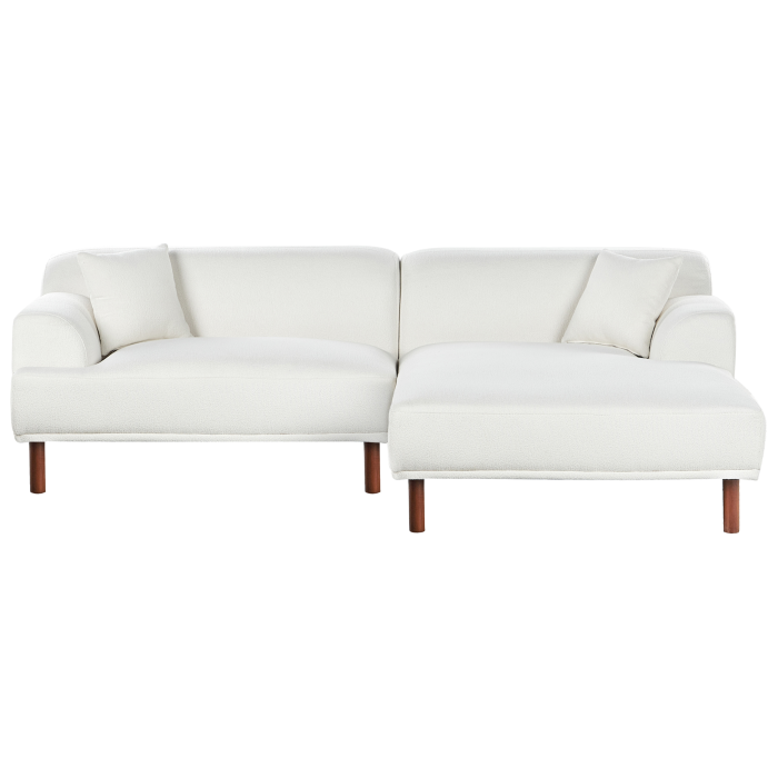 3-seater corner sofa HOLT Boucle White Left [4]