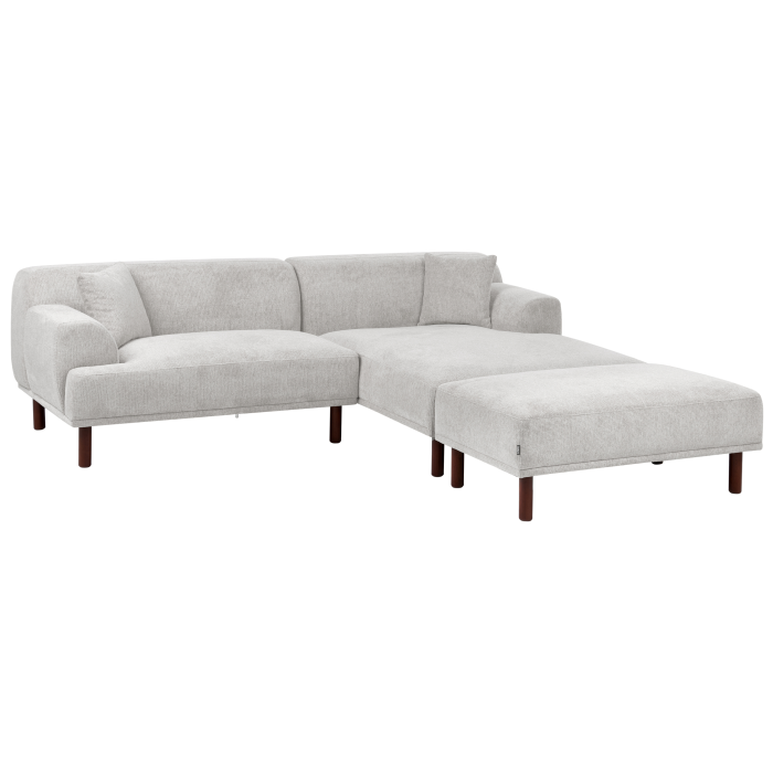 Colțar cu 3 locuri HOLT  Gri deschis Stânga [8]