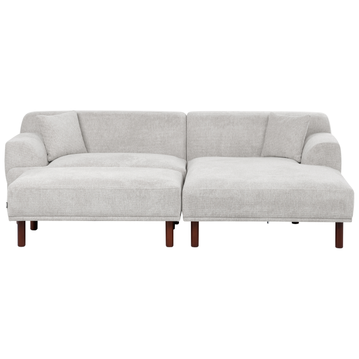 Colțar cu 3 locuri HOLT  Gri deschis Stânga [4]