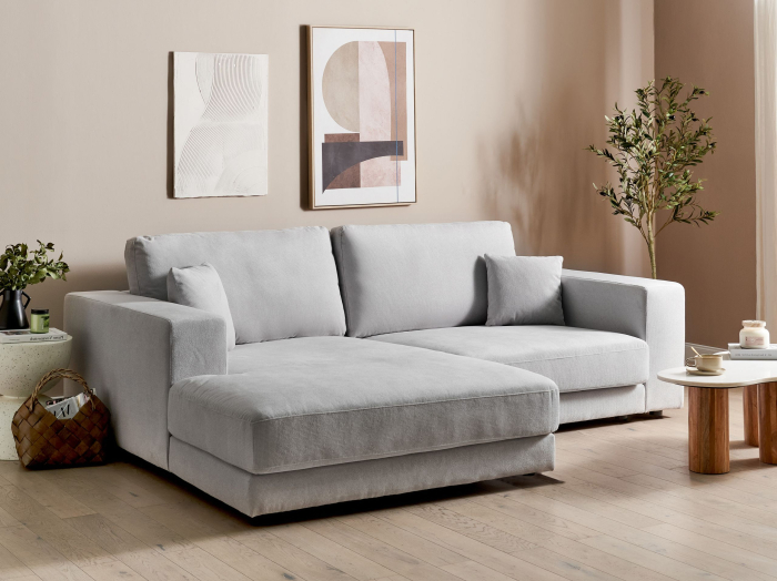 Colțar cu 3 locuri LOFOTEN  Gri deschis Dreapta [1]