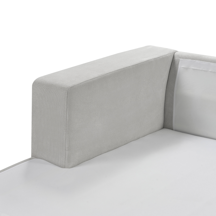 Colțar cu 3 locuri LOFOTEN  Gri deschis Dreapta [8]