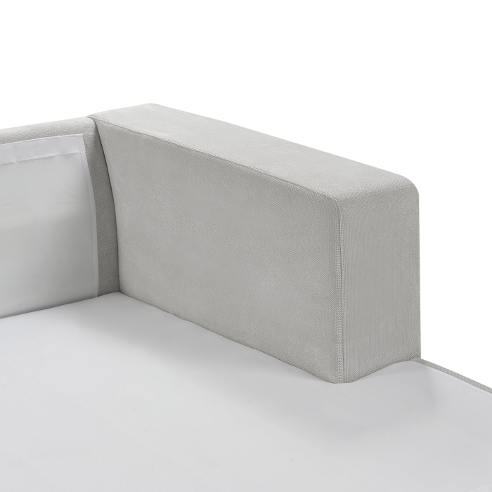 Colțar cu 3 locuri LOFOTEN  Gri deschis Stânga [8]