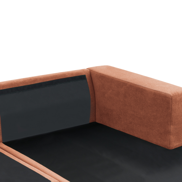 3-seater corner sofa LOFOTEN Light red Left [8]