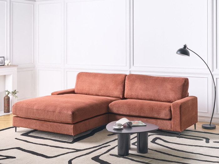 Colțar cu 3 locuri MALOY  Roșu Dreapta [1]