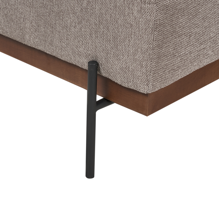 Colțar cu 3 locuri MARIFERD  Maro deschis Dreapta [9]