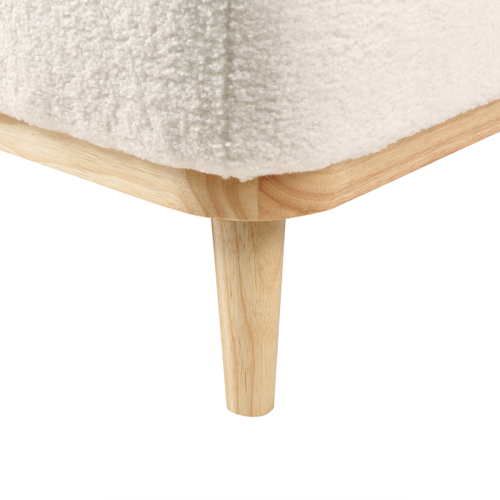 3-seater corner sofa SIMOS Boucle White Right [10]