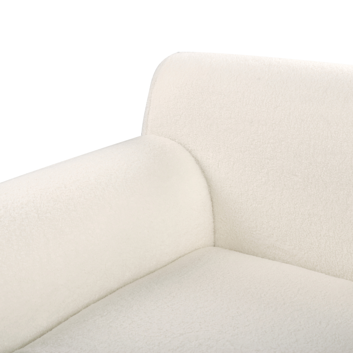 3-seater corner sofa SIMOS Boucle White Right [8]