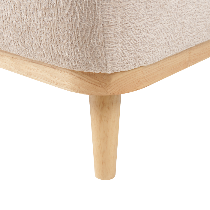 SIMOS 3-seater corner sofa Chenille Beige Right [10]