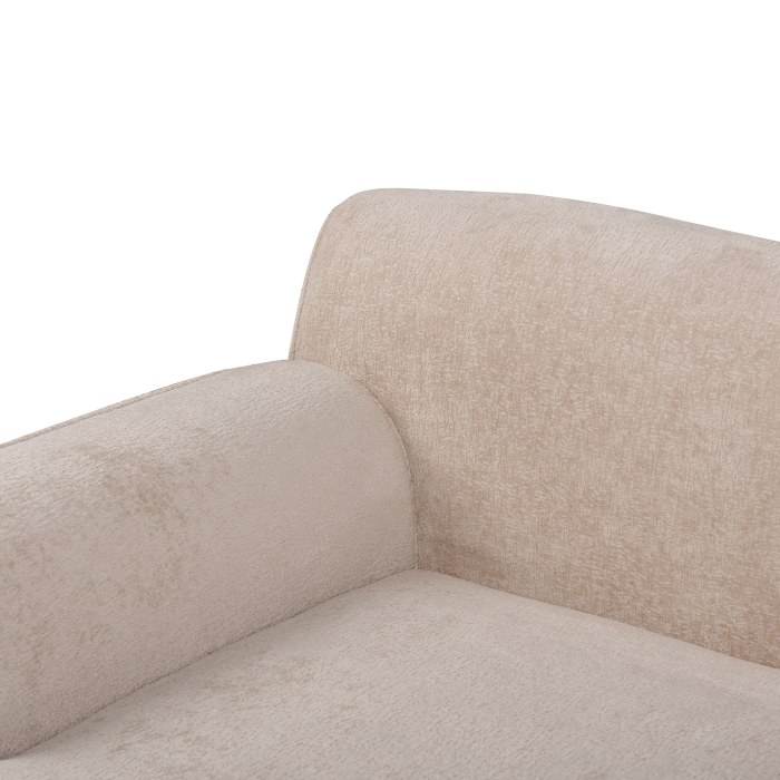 SIMOS 3-seater corner sofa Chenille Beige Right [8]