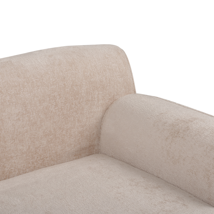 Colțar cu 3 locuri SIMOS Chenille Bej Stânga [8]