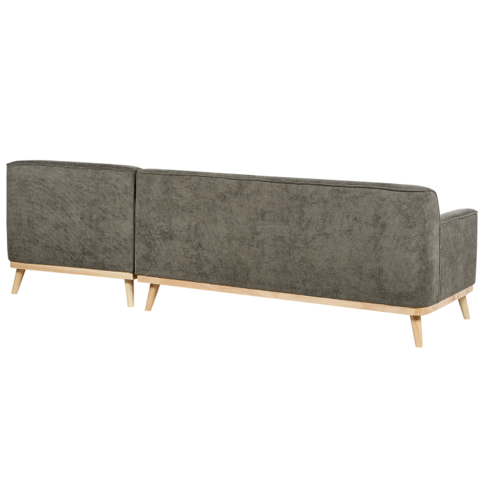 Colțar cu 3 locuri SIMOS Velur Verde închis Stânga [6]