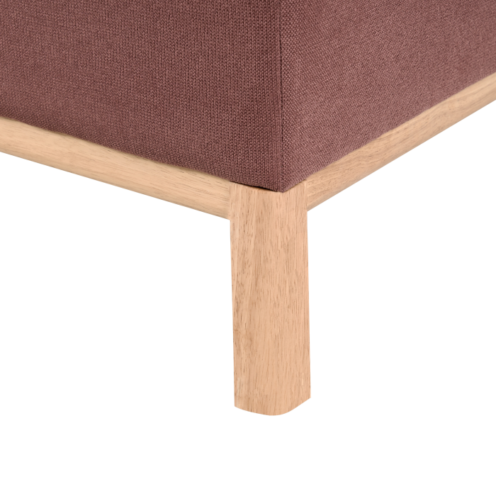 SOSJO 3-seater corner sofa Burgundy Right [8]