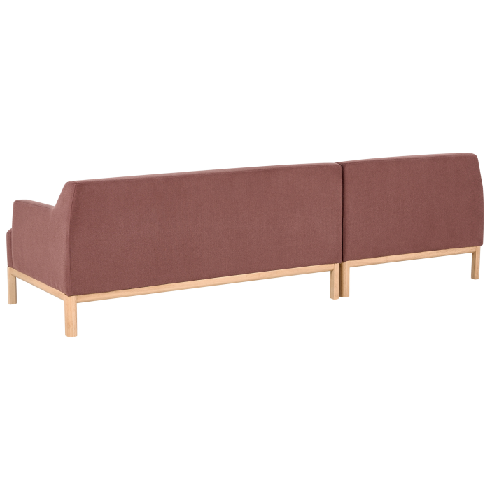 SOSJO 3-seater corner sofa Burgundy Right [5]