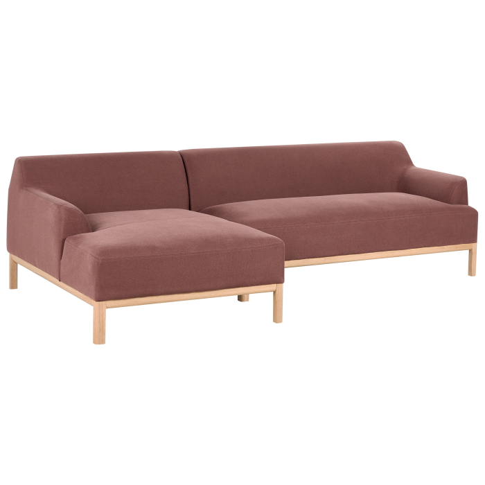 SOSJO 3-seater corner sofa Burgundy Right [4]