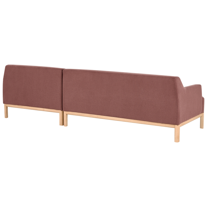 SOSJO 3-seater corner sofa Burgundy Left [5]