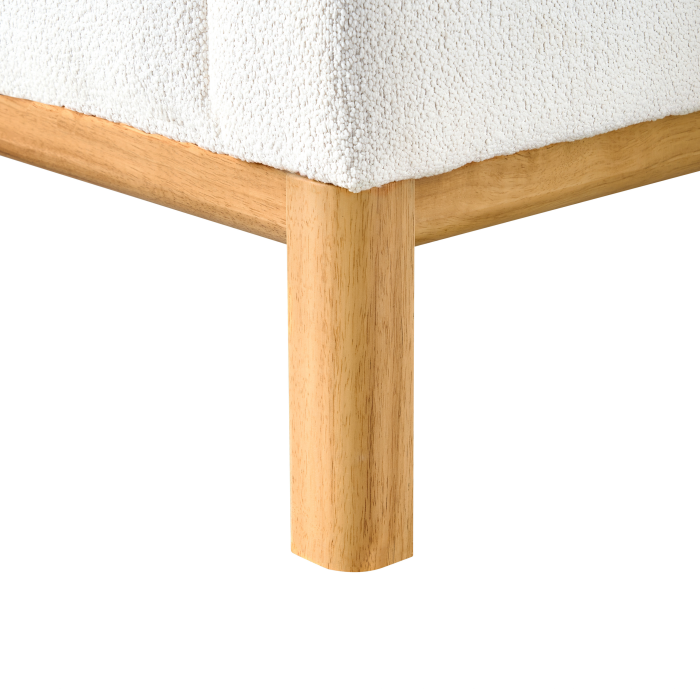 Colțar cu 3 locuri SOSJO Boucle Alb-murdar Dreapta [9]