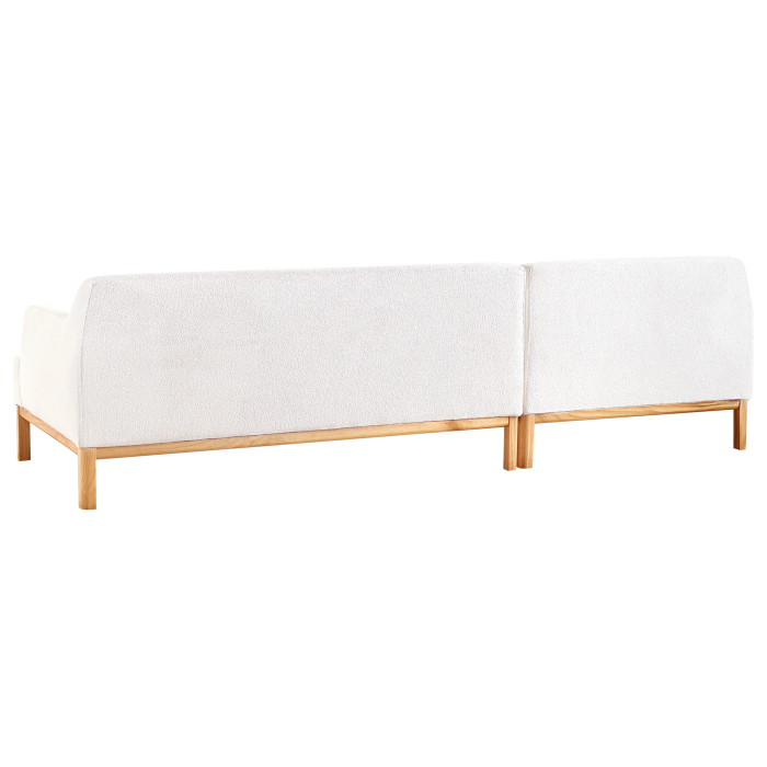 Colțar cu 3 locuri SOSJO Boucle Alb-murdar Dreapta [6]