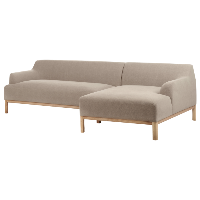 SOSJO 3-seater corner sofa Taupe Left [4]