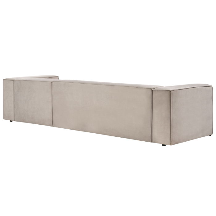 3-seater corner sofa VERNON Velvet Taupe Left [5]